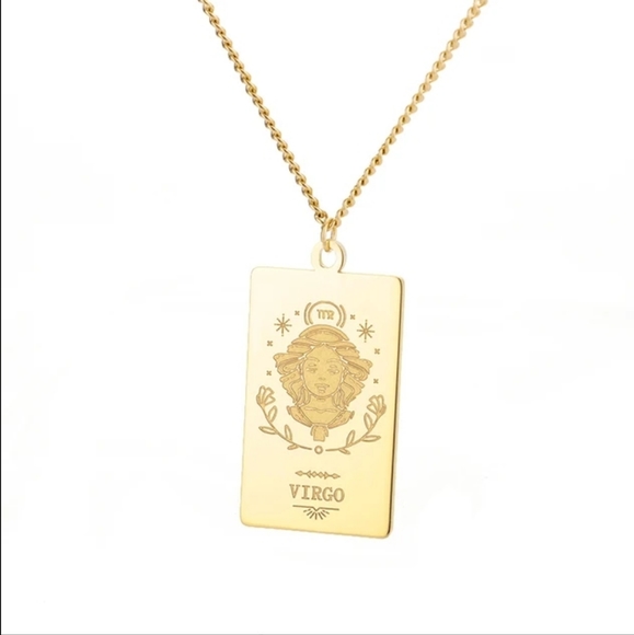 18K Gold Plated Zodiac Horoscope chain Collar Pendant Necklace - Picture 10 of 12